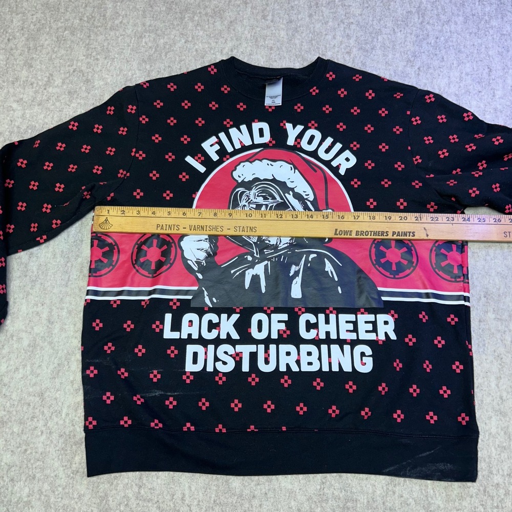Star Wars Darth Vader Ugly Christmas Sweater Sweatshirt XXL Holiday Cheer - Picture 6 of 7